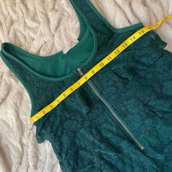 URBAN OUTFITTERS Pins & Needles Green Zipper Tank - Picture 3 of 4